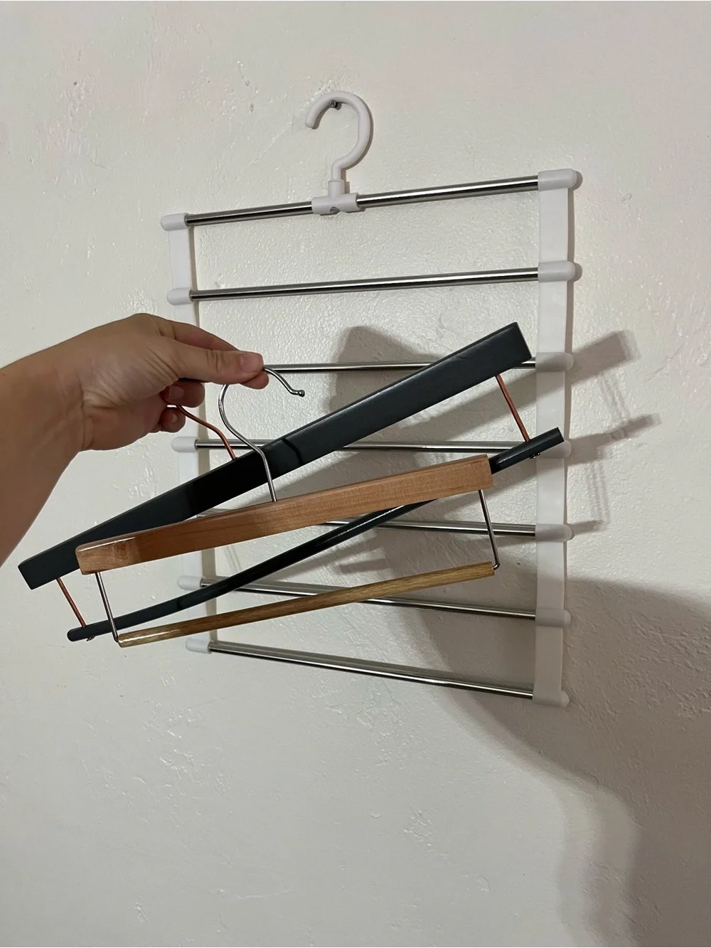 Bundle for $3! 4 Pants Hangers Multicolor Space-Saving Pants /Scarf Organizers